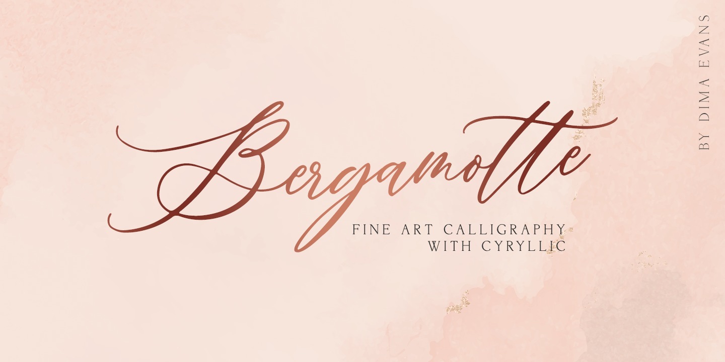 Bergamotte Regular Font preview